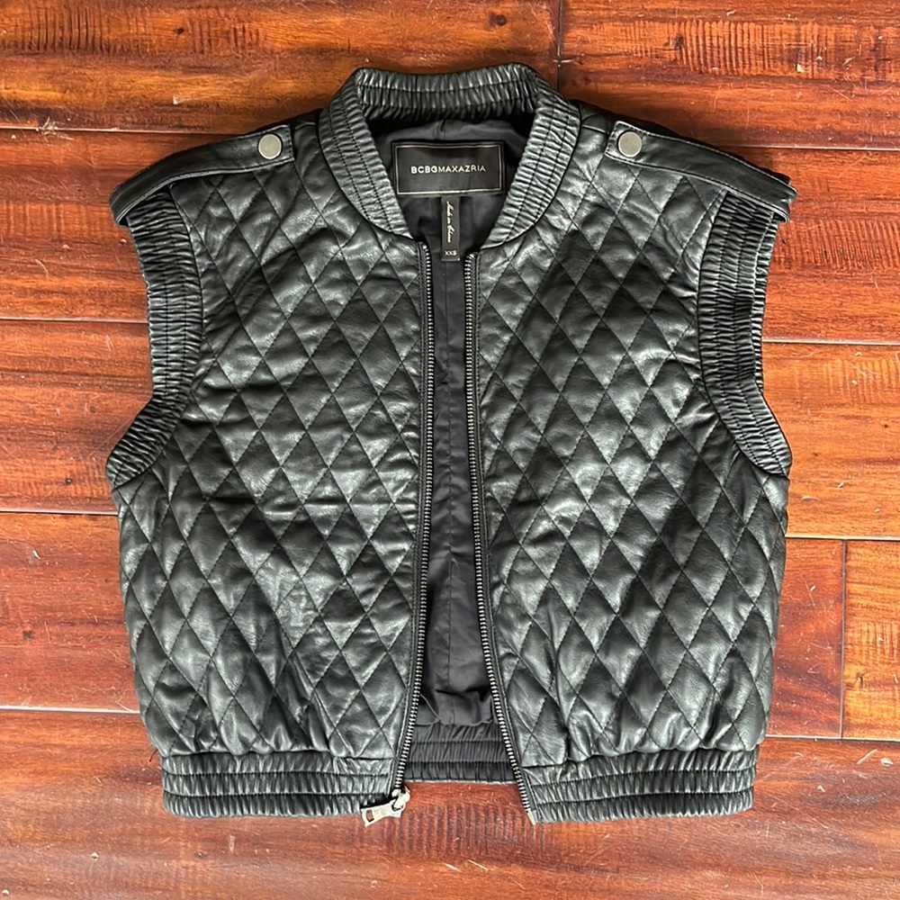 BCBGmaxazria womens cropped vest size XXS